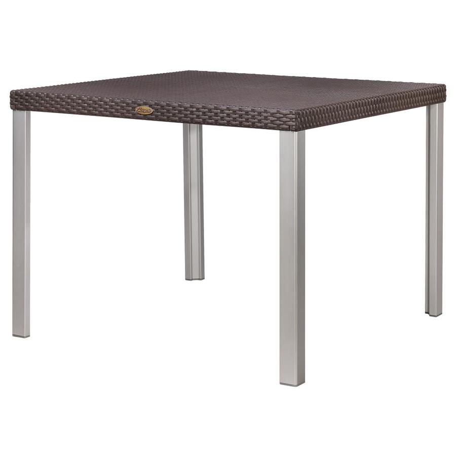 Lagoon Lagoon Oslo Family Rattan Dining Table With Aluminum Legs In The Patio Tables Department At Lowes Com