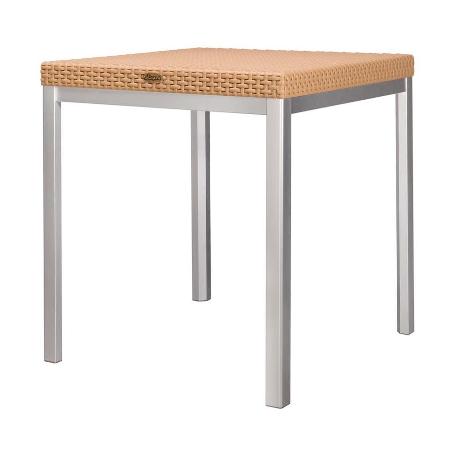 square rattan dining table