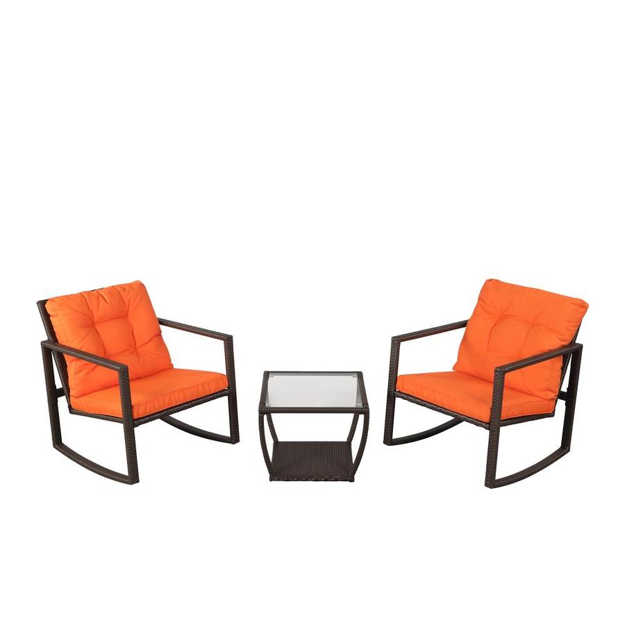 Casainc Patio Furniture 7 Piece Metal Frame Patio Conversation Set With Cushions In The Patio Conversation Sets Department At Lowes Com
