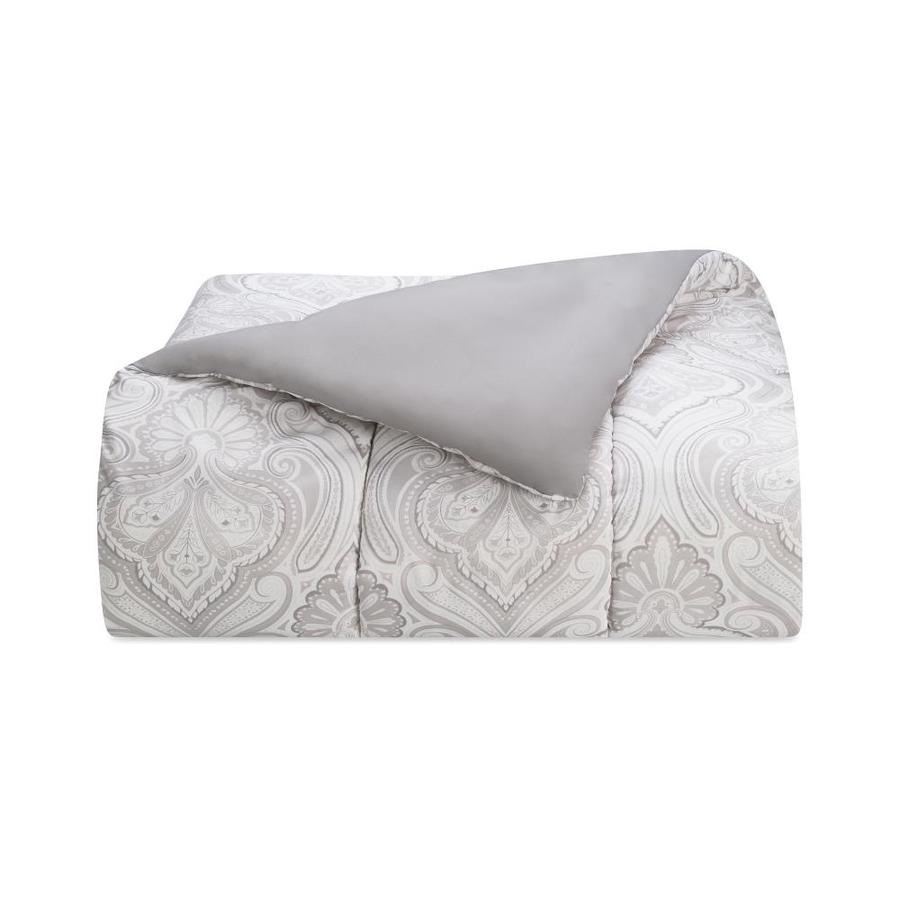 WestPoint Home Martex Aria Bedding 8-Piece Gray Queen Comforter Set in ...