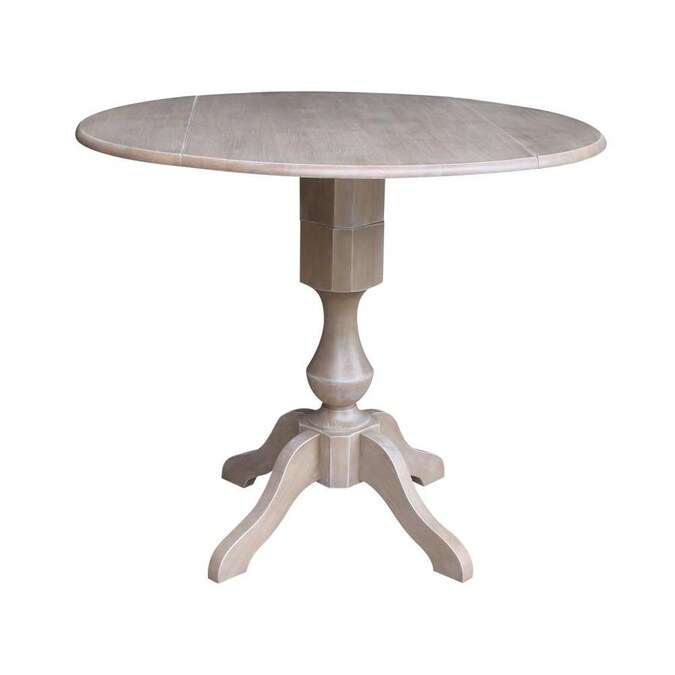 42 Wood Base In The Dining Tables, 42 Round Drop Leaf Pedestal Dining Table International Concepts