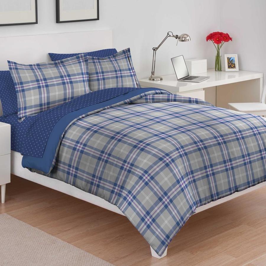 WestPoint Home IZOD Brights Bryon Plaid Bedding Collection 2-Piece Gray ...