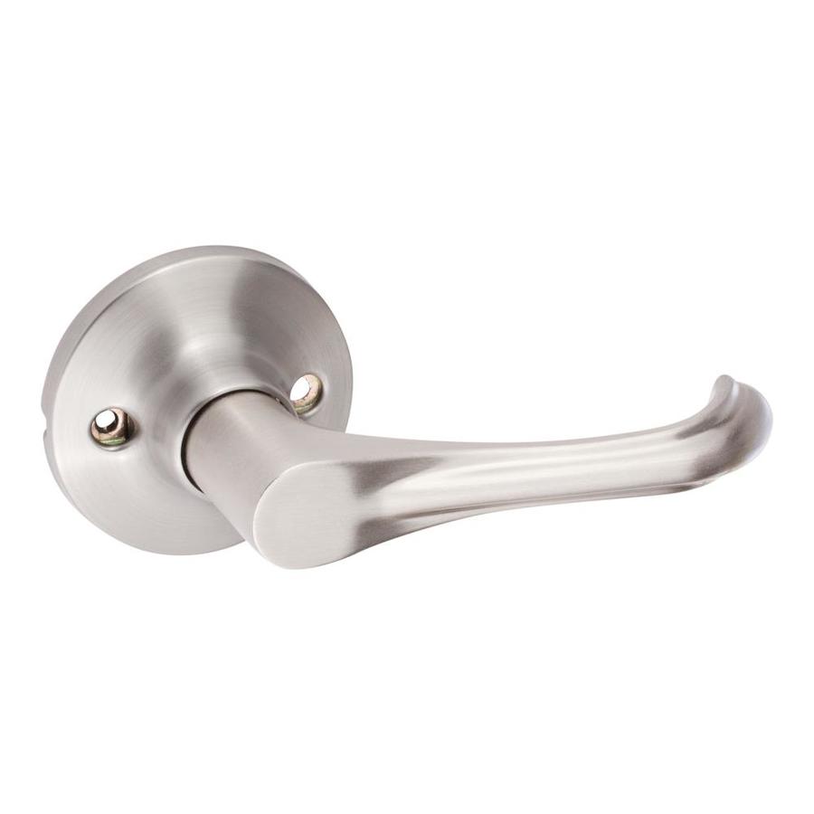 SureLoc Hardware Helena Satin Nickel Reversible Dummy Door Handle in the Door Handles