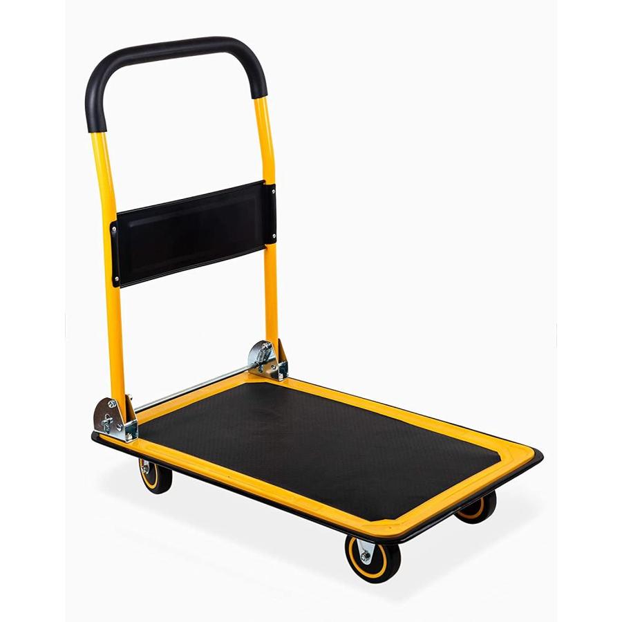 Photo 1 of MaxxHaul MaxWorks 35.85-in. x 24-in. x 34.25in. Foldable Platform Truck Push Dolly (660 lb. Weight Capacity with Swivel Wheels)