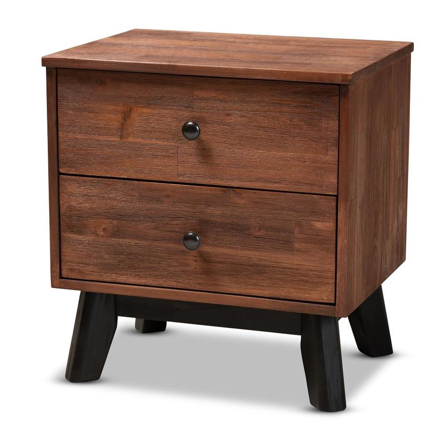 Nexera Matte Black Lacquer And Black Melamine Nightstand In The Nightstands Department At Lowes Com