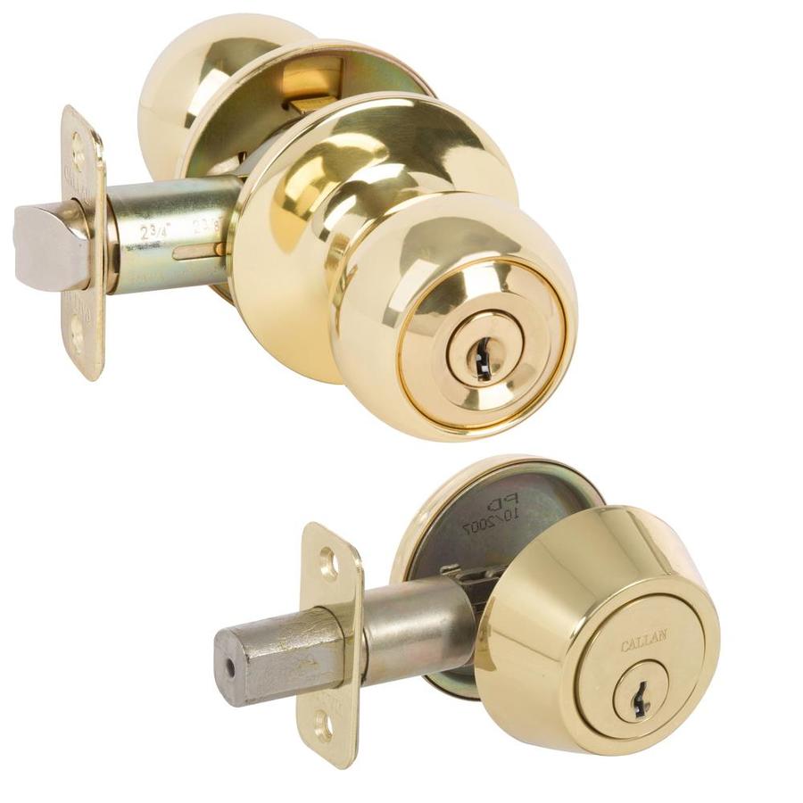 Delaney Hardware Delaney Callan Bright Brass SingleCylinder Deadbolt