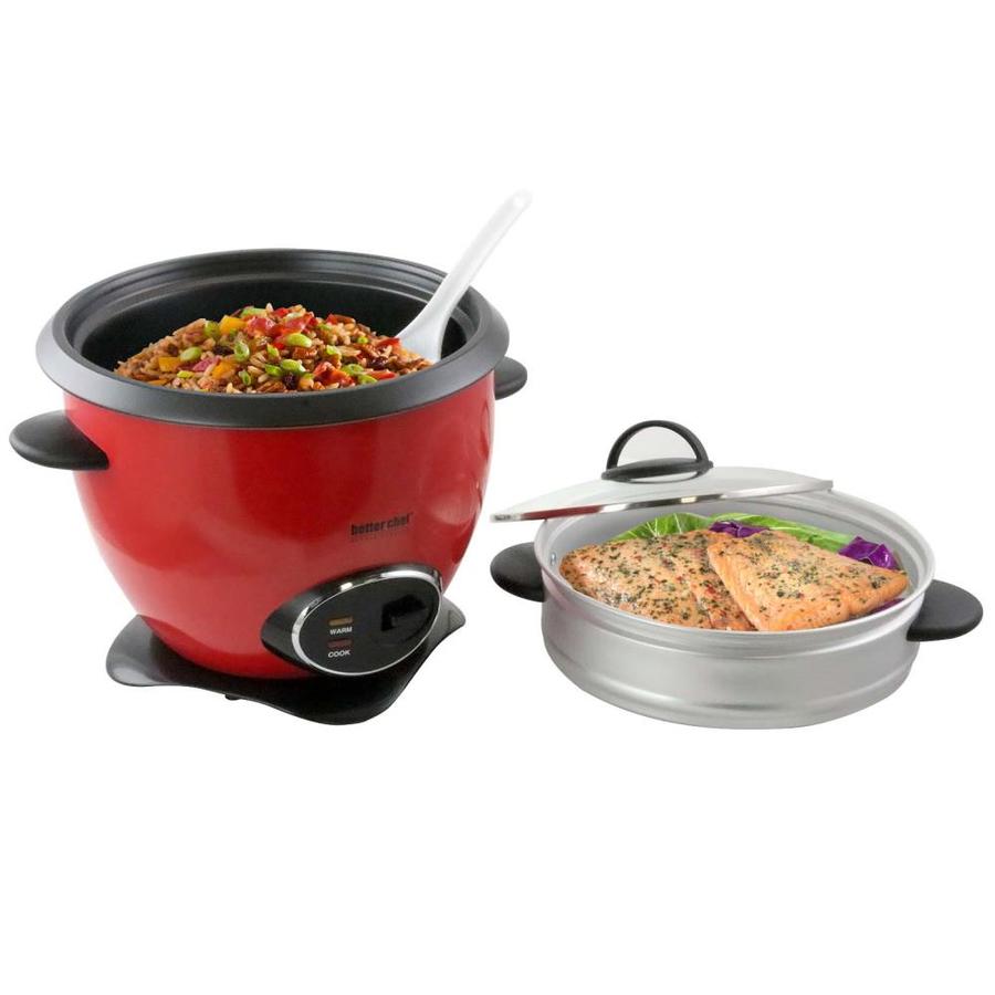 Better Chef Better Chef 10 Cup Nonstick Rice Cooker with Steamer Basket ...