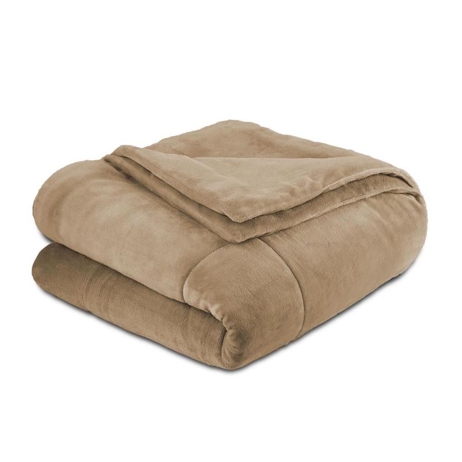 WestPoint Home Vellux Luxury Plush Filled Blanket Collection Sand