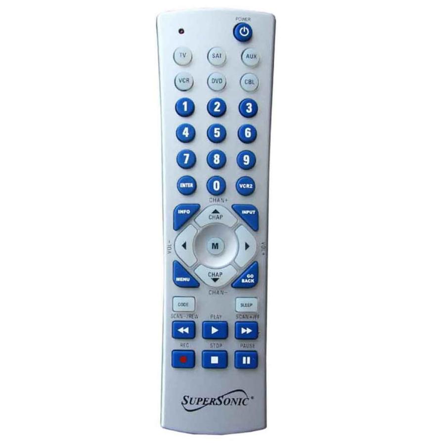 Supersonic Supersonic Universal Remote Control in Silver in the