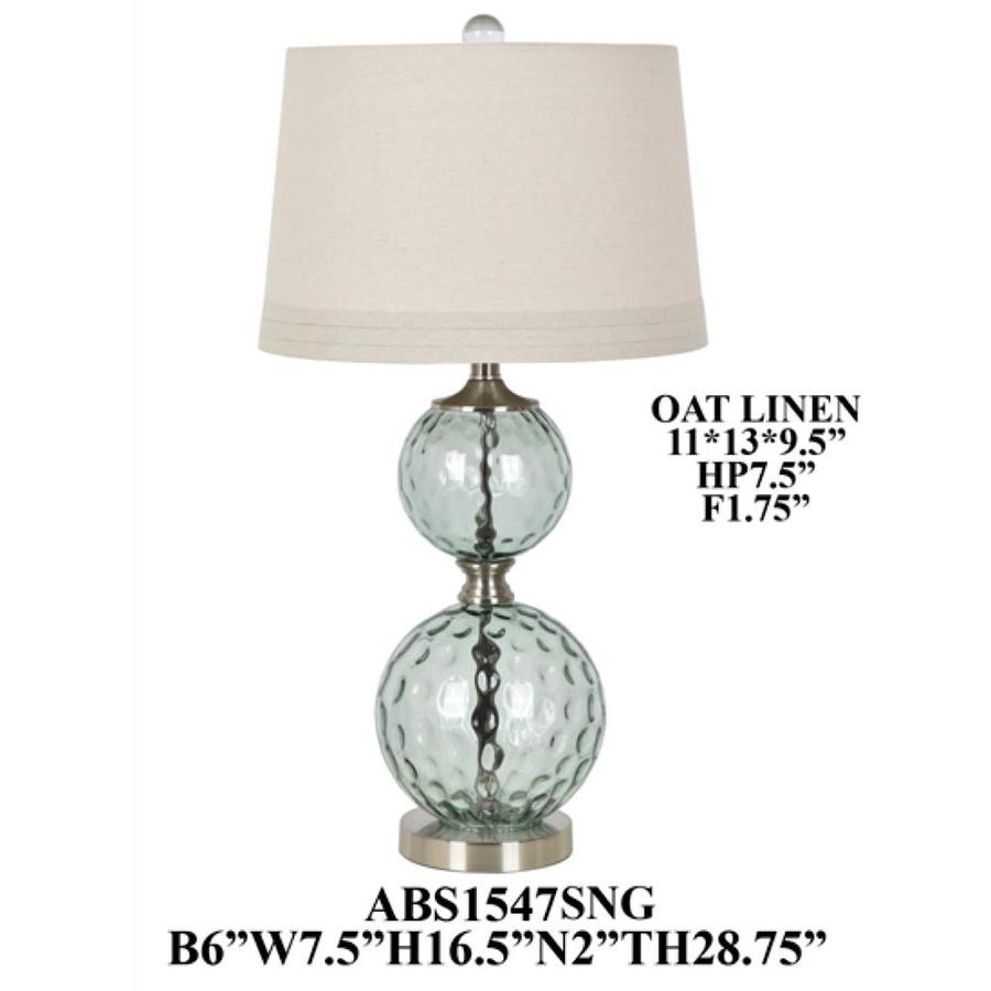 Crestview Collection Crestview Glass 3 Way Table Lamp With Linen Shade In The Table Lamps