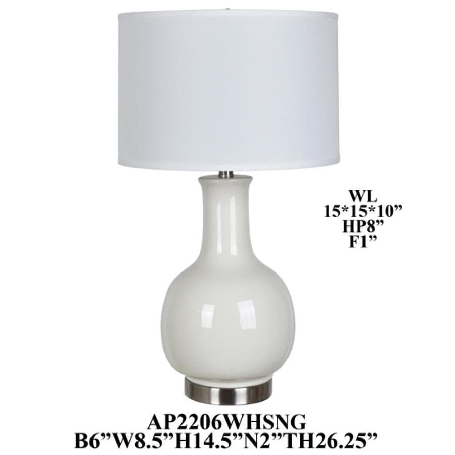 off white table lamps