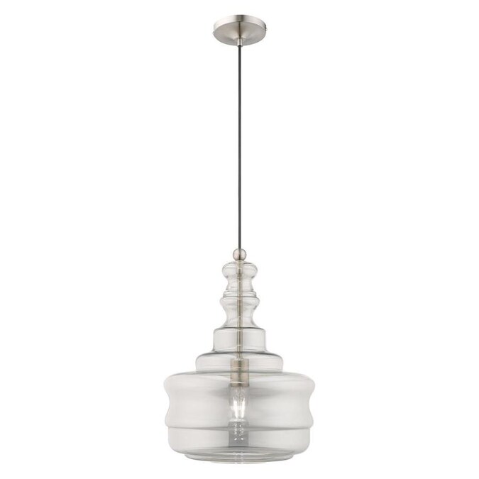 Livex Lighting Art Gl Mini Pendants Brushed Nickel Transitional Livex Lighting Art Gl Mini Pendants