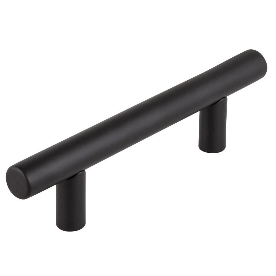 Design House Matte Black Cylindrical Transitional Knob (10Pack