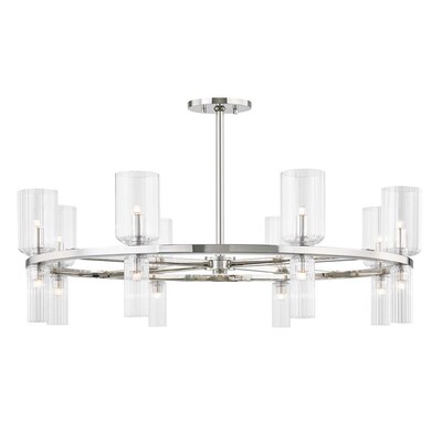 Mitzi by Hudson Valley Lighting Tabitha 16 Light Chandelier- Polished Nickel- Clear Mitzi by Hudson Valley Lighting Tabitha 16 Light Chandelier- Polished Nickel- Clear