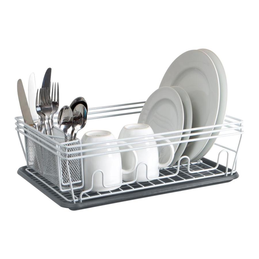 Laura Ashley 13.19-in W x 17.72-in L Metal Dish Rack in the Dish Racks ...