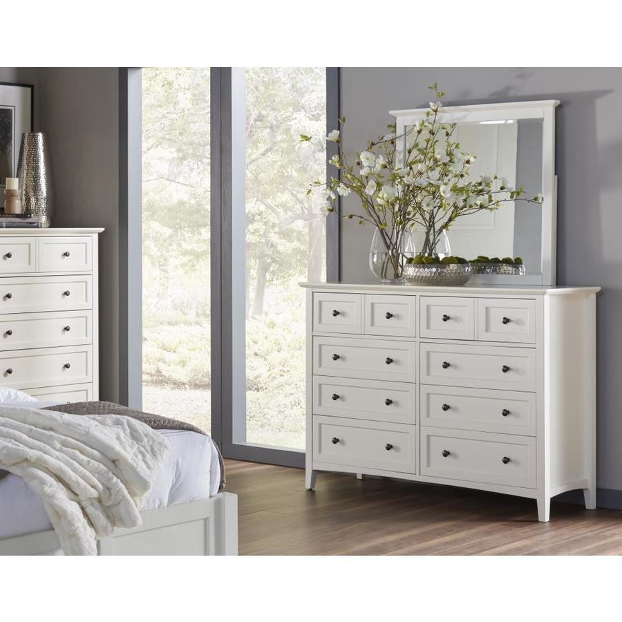 Modus Furniture Paragon White Mahogany 8 Drawer Double Dresser In The Dressers Department At Lowes Com