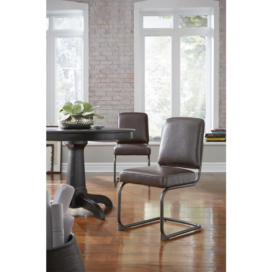 armen living lcsuchwach summer chair in charcoal fabric and walnut wood finish