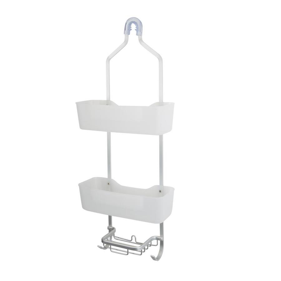 Bath Bliss 25-in H Aluminum White Hanging Shower Caddy in the Hanging ...