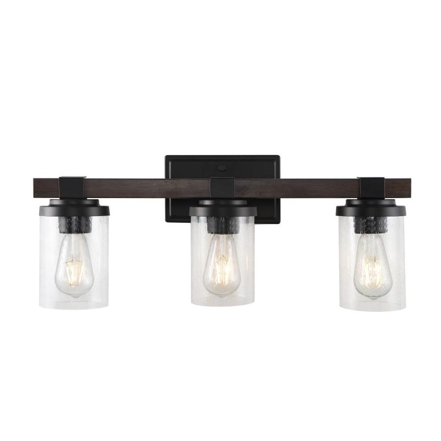 Jonathan Y Bungalow 22 75 In 3 Light Iron Seeded Glass Rustic