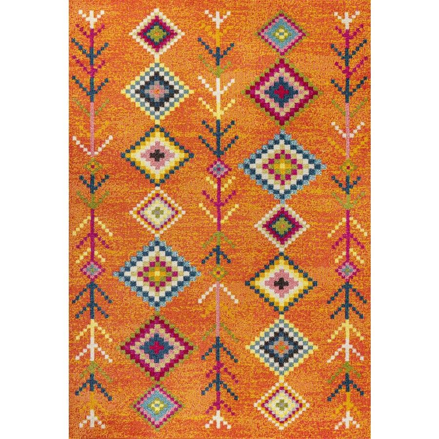 Jonathan Y Moroccan Hype 5 X 8 Orange Multi Indoor Area Rug In The Rugs Department At Lowes Com