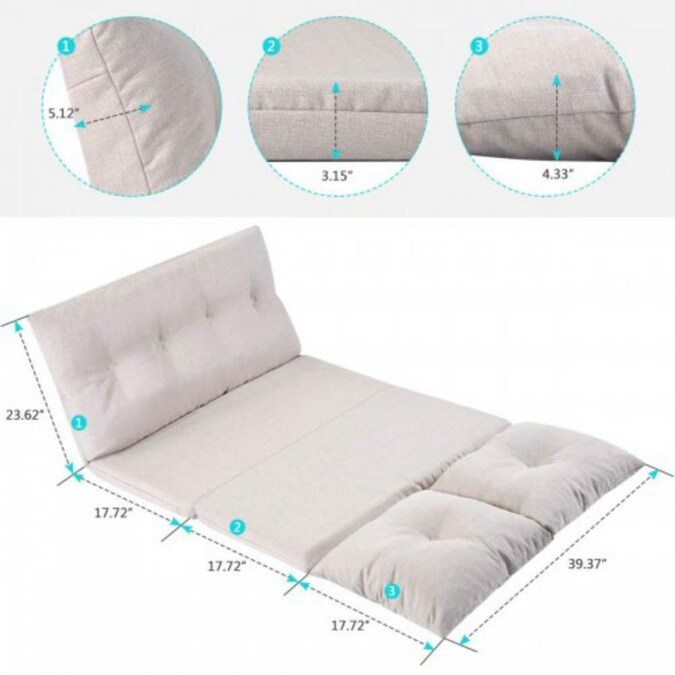 Casainc Beige Adjustable Fabric Folding Chaise Lounge Sofa Floor Couch And In The Lounges Department At Com - Adjustable Fabric Folding Chaise Lounge Sofa Casainc Beige Adjustable Fabric Folding Chaise Lounge Sofa Floor Couch And In The Lounges Department At Com - Adjustable Fabric Folding Chaise Lounge Sofa