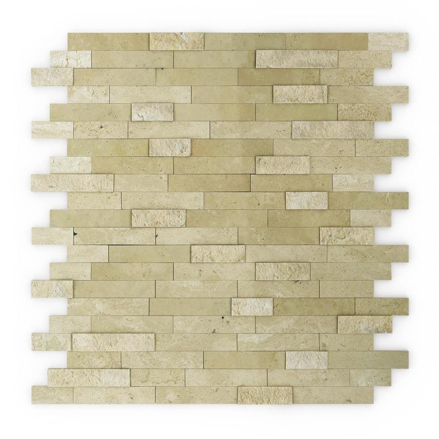 SpeedTiles Cairo Peel and Stick 6-Pack Beige 12-in x 12-in Multi-finish ...