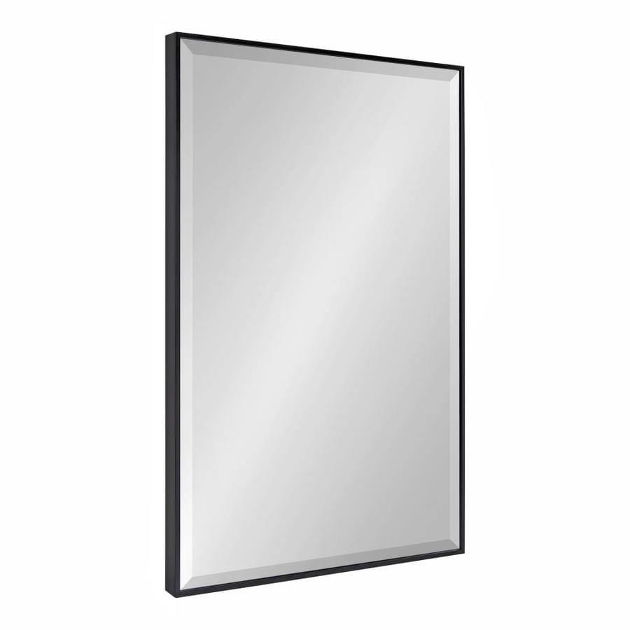 Kate and Laurel Rhodes 36.75-in L x 24.75-in W Black Beveled Wall ...