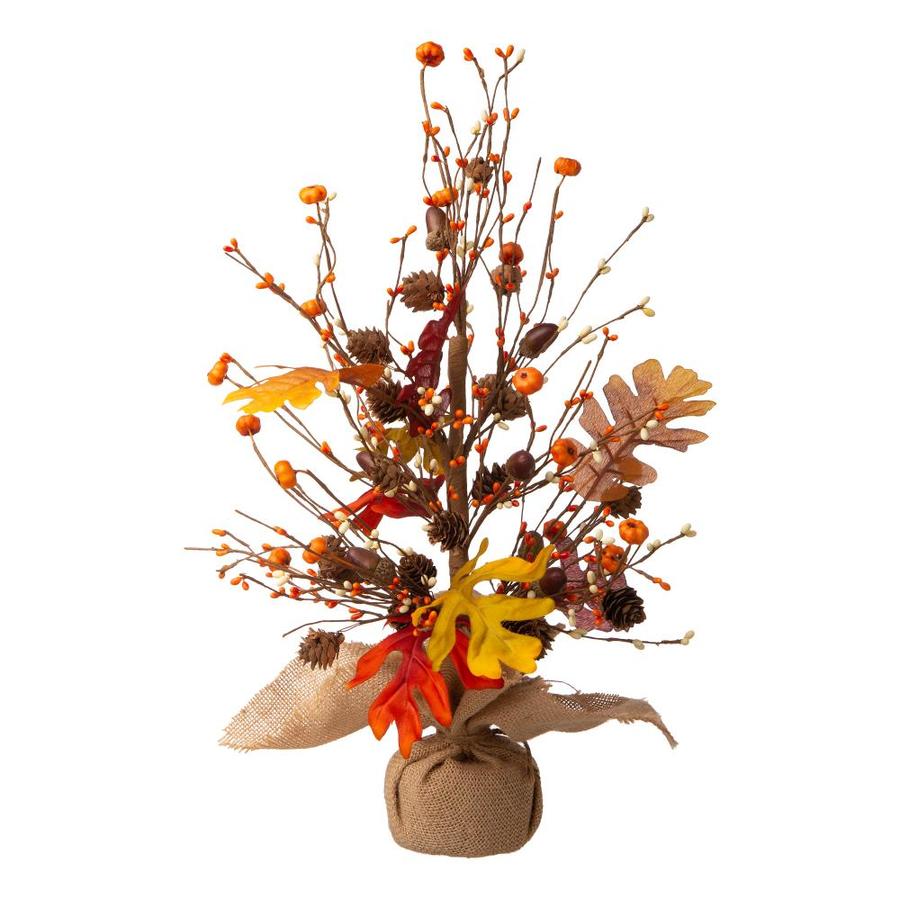 Glitzhome 20-inH Harvest Table Tree Decor in the Indoor Fall ...