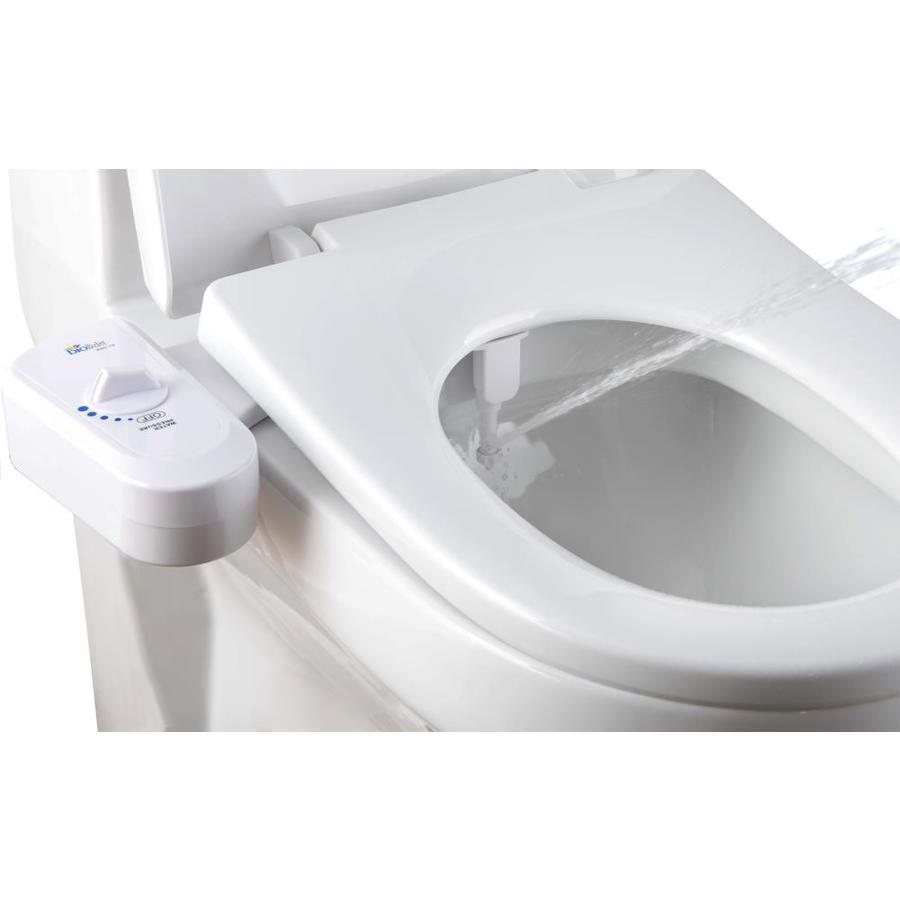 Bio Bidet White Round Slow-Close Bidet Toilet Seat in the Toilet Seats ...