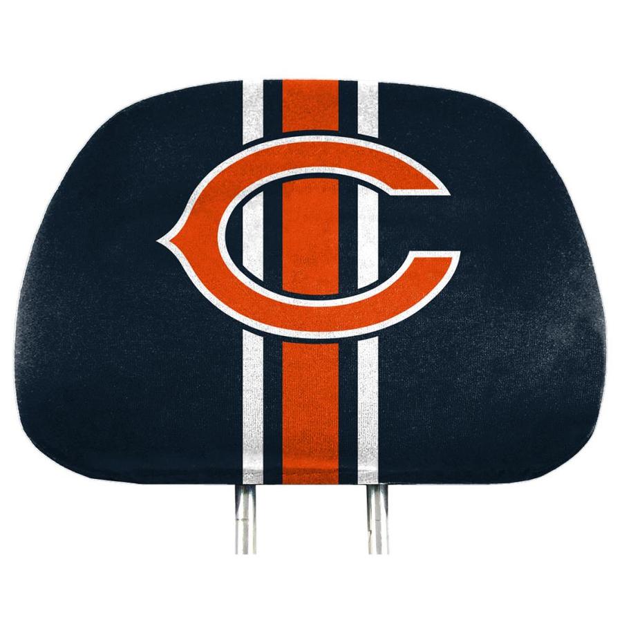 FANMATS NFL Chicago Bears 2 Piece Color Head Rest Cover Set in the