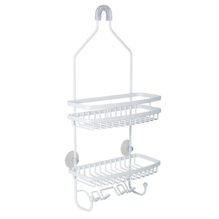 Bath Bliss Bath Bliss Venice Shower Caddy in White in the Hanging ...