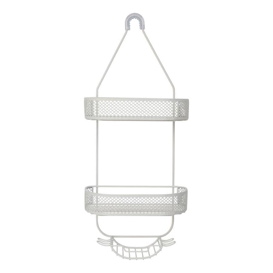 Elle Decor Elle DEcor La Croix Shower Caddy in White in the Hanging ...