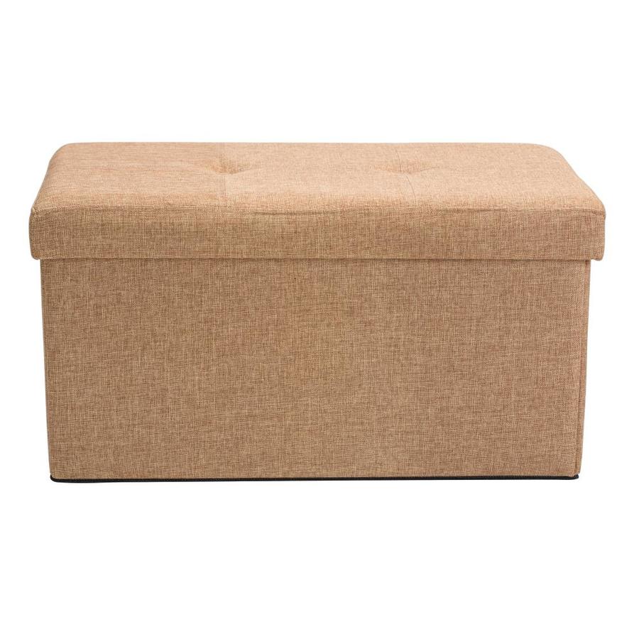 Simplify Casual Camel Storage Ottoman in the Indoor Ottomans department