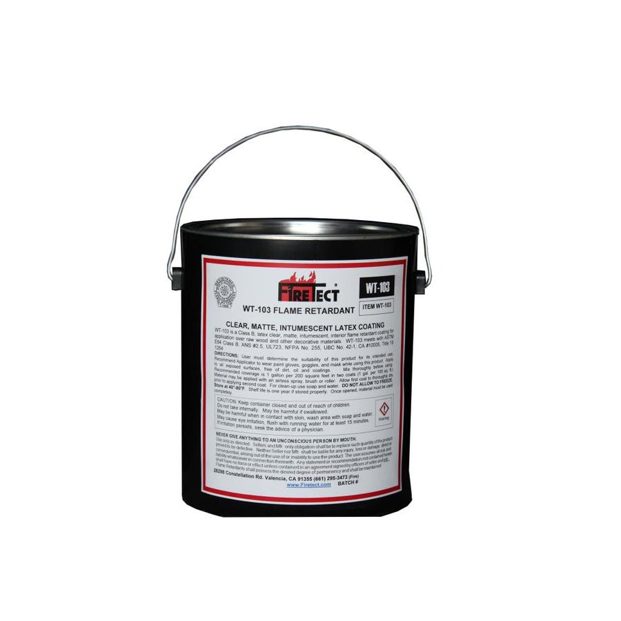 Firetect WT103 Flat Fireproof Interior Paint (1Gallon) in the