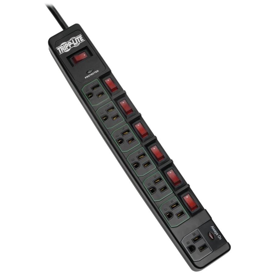 Tripp Lite 10-Outlet Power Strip 6ft Cord 2880 Joules Black Surge protector