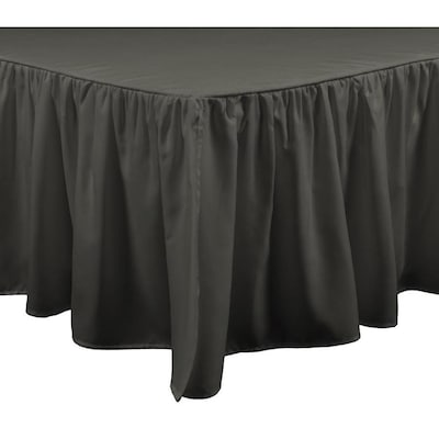 Gray Twin Bed Skirts At Com, Dark Grey Twin Bed Skirt