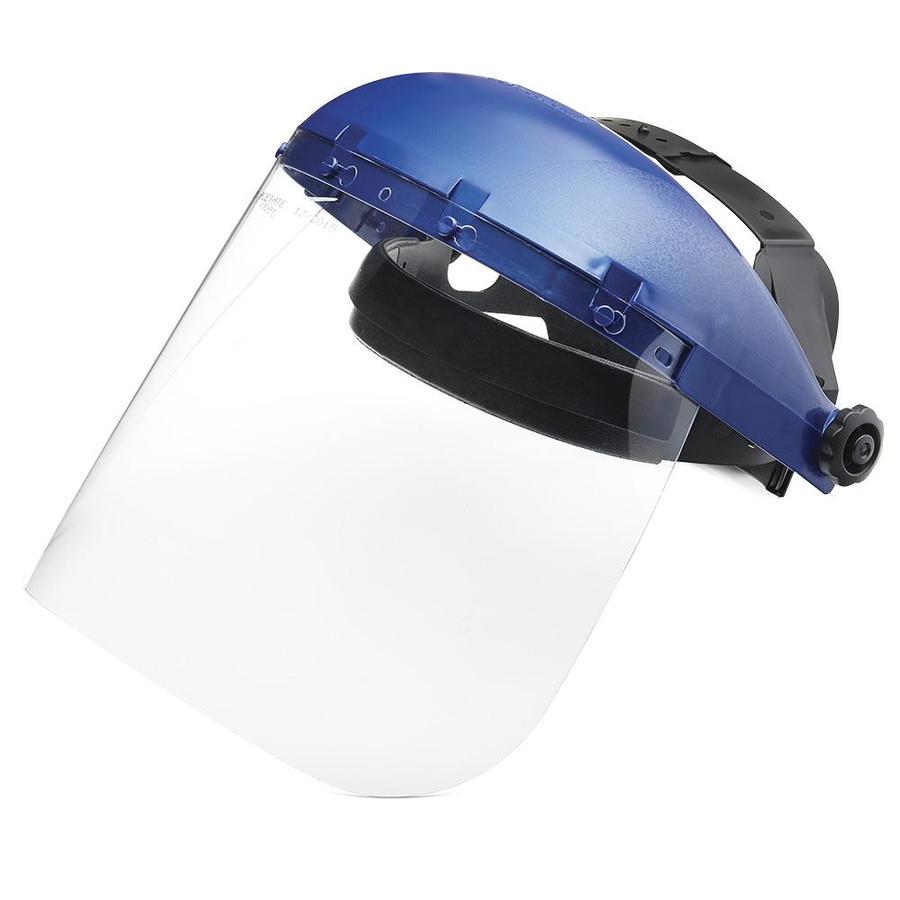 Sellstrom Single Crown Safety Face Shield with Universal Hard Hat Slot ...