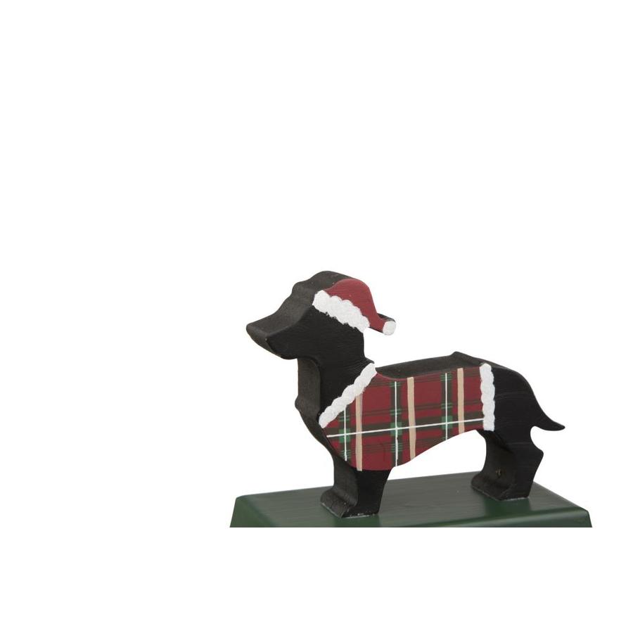 Glitzhome 2PK Wooden/Metal Dachshund Stocking Holder in the Christmas ...