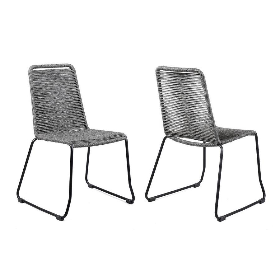 gray stackable chairs