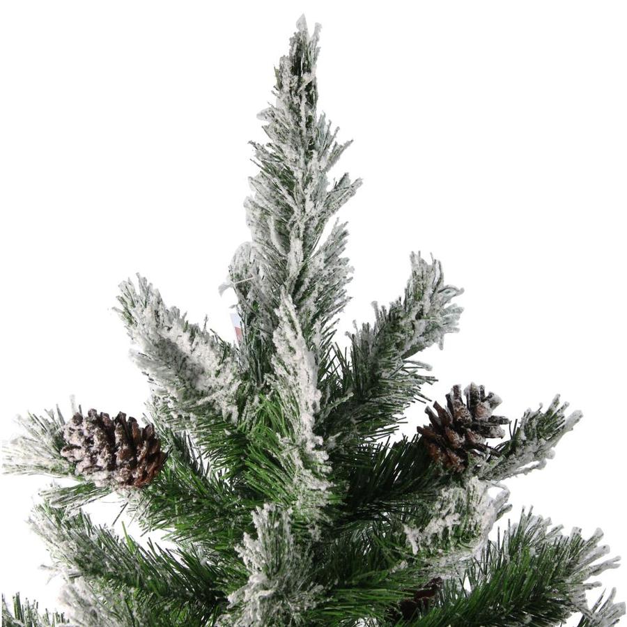 Northlight 4-ft Pine Traditional Flocked Artificial Christmas Tree in ...