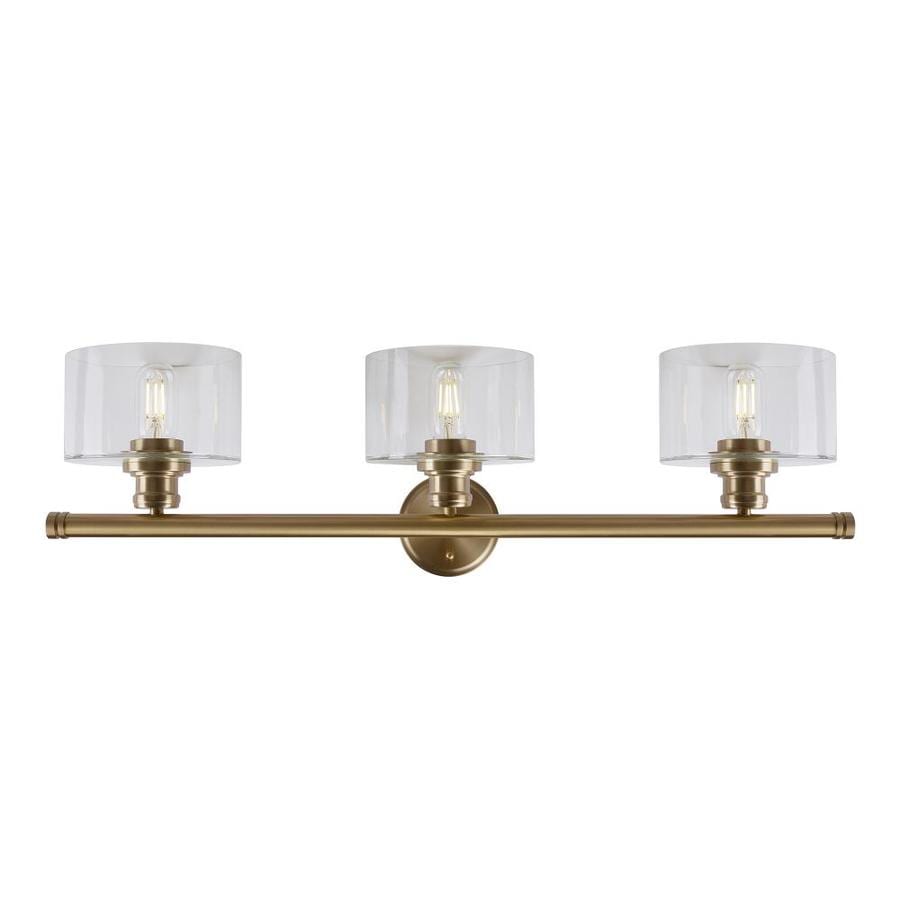 Forte Lighting Zane 3-Light Gold Modern/Contemporary Vanity Light in ...