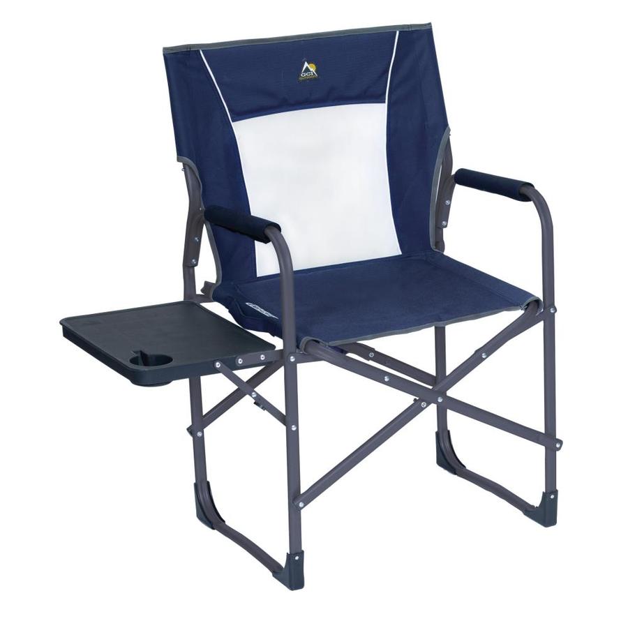 Kamp Rite Kamp Rite Outdoor Camp Folding Director S Chair With Side Table And Cooler Red In The Beach Camping Chairs Department At Lowes Com