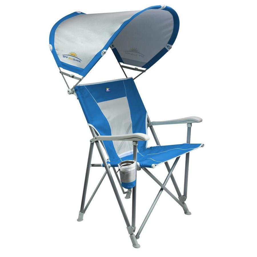 GCI Waterside Saybrook Blue Folding Beach Chair in the Beach & Camping ...