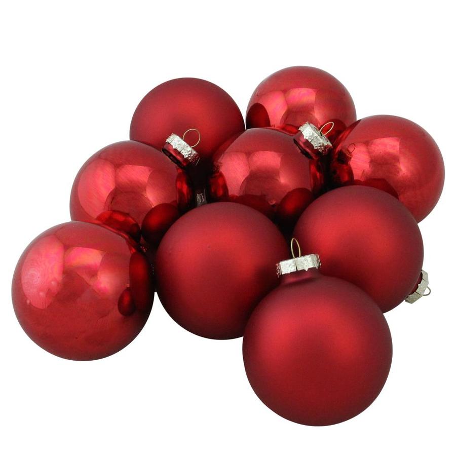 Northlight 9-Pack Red Ornament Set in the Christmas Ornaments ...