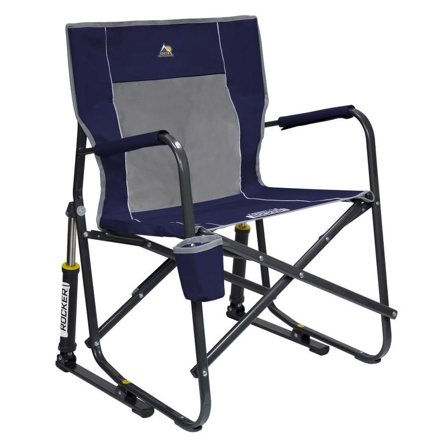 GCI Outdoor Indigo Blue Folding Camping Chair in the Beach & Camping