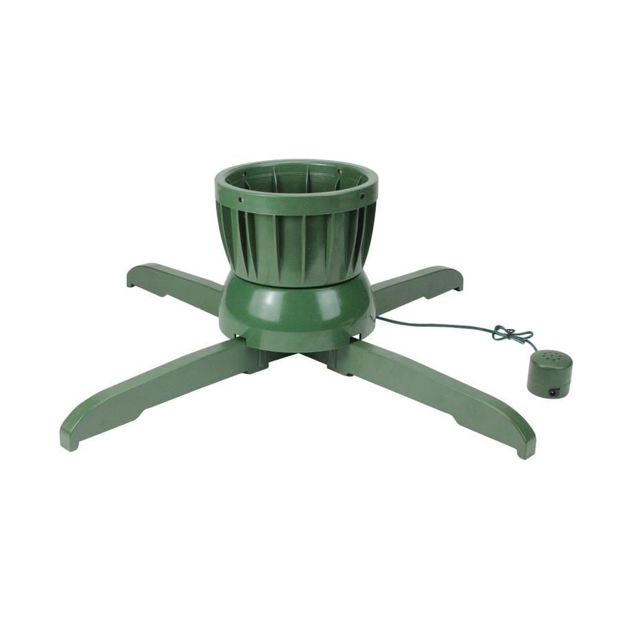 Northlight 24in Green Musical Rotating Christmas Tree Stand for Live