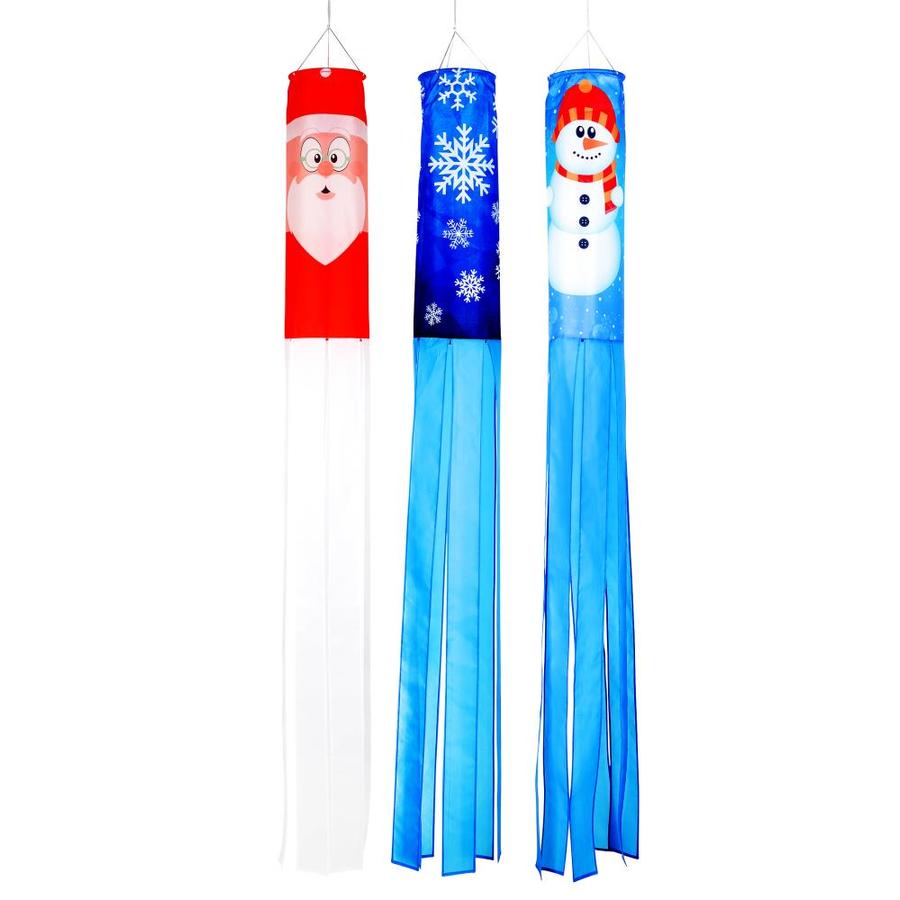 Trademark Innovations 60-in Windsocks Winter Holiday Season- Set of 3 ...