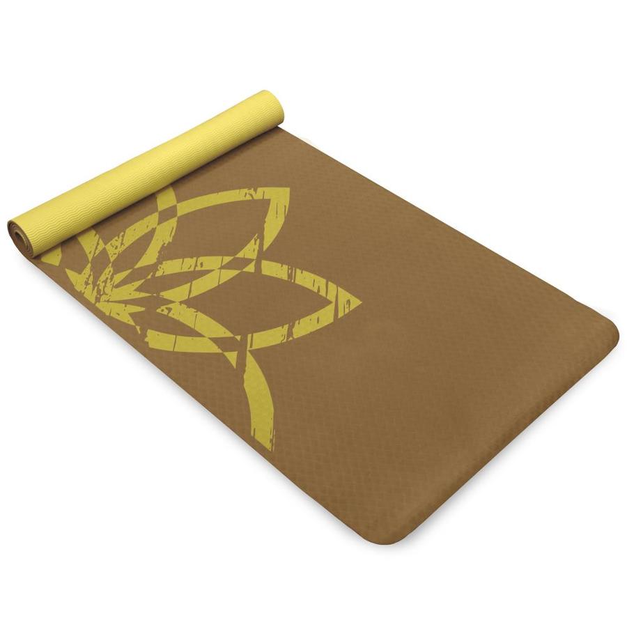 brown yoga mat