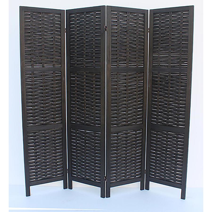 LG 1Panel Black Wood Folding Casual Style Room Divider in the Room Dividers department at