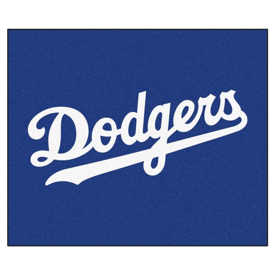 FANMATS Los Angeles Dodgers MLB Tailgater Mat 5 x 6 Blue Indoor Solid ...